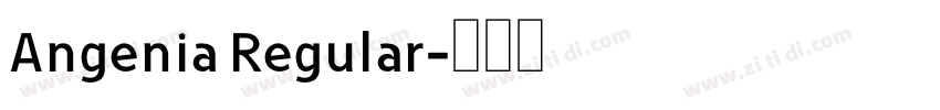 Angenia Regular字体转换